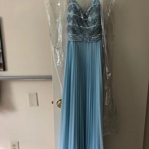 Love Reign Baby Blue Prom Dress Size 13 XL